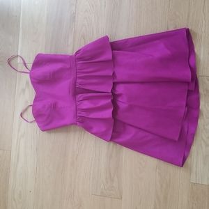 Mattox spaghetti strap peplum dress in fuscia zip back closure.size 0 worn once.